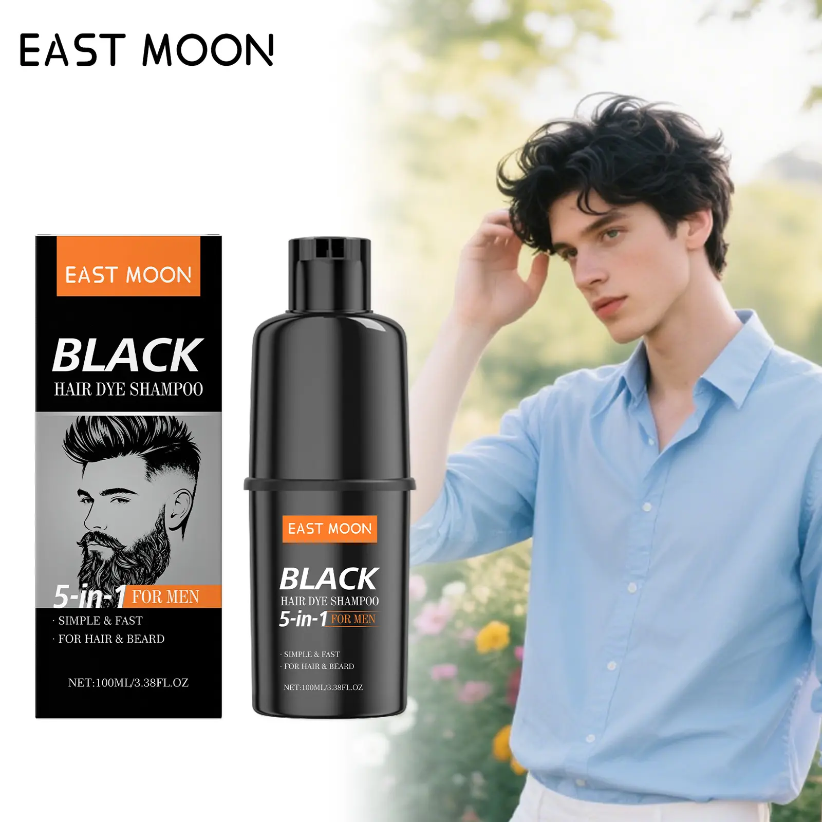 Natural Blackening/Coloring Shampoo – Men's Gray-Covering Shampoo