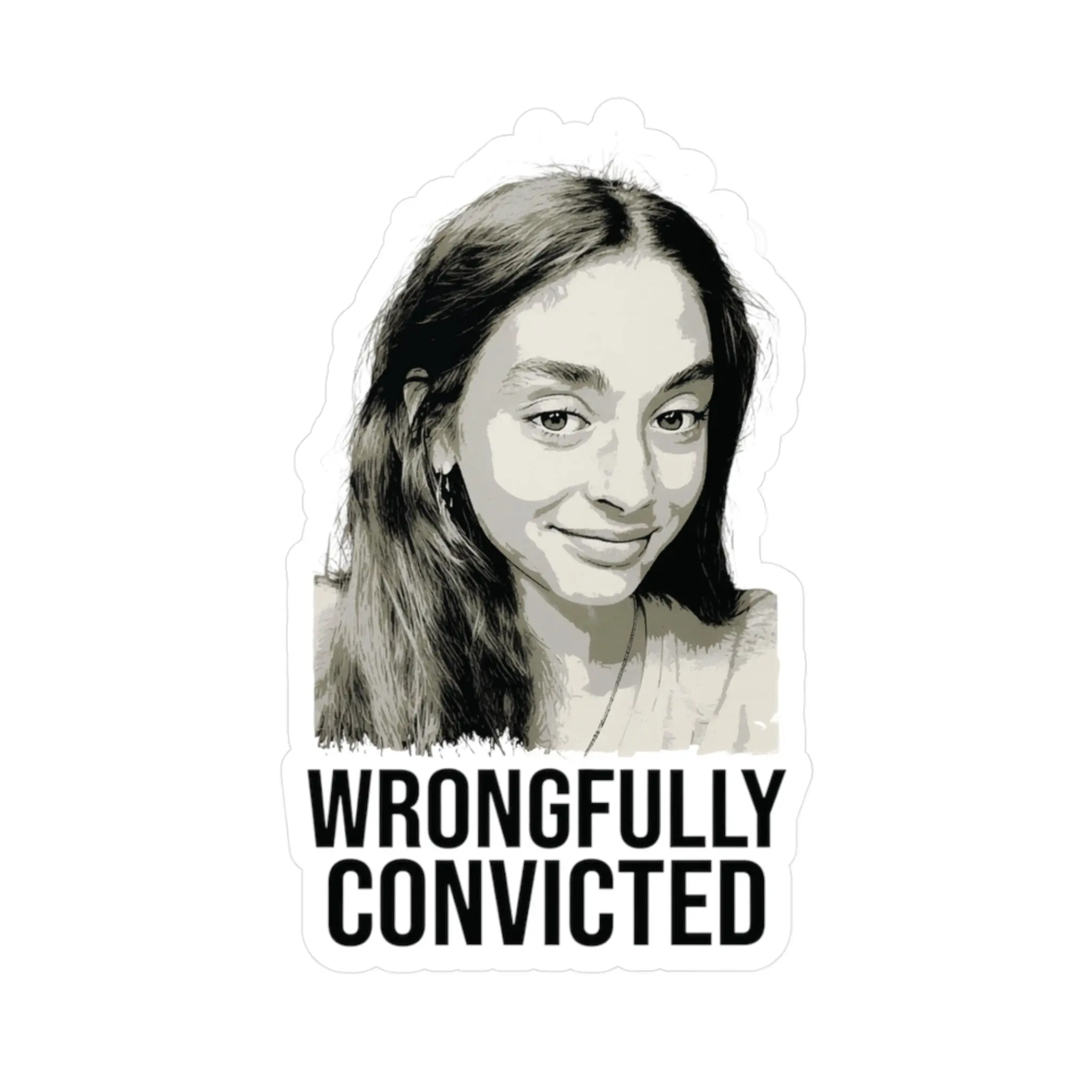 "Wrongfully Convicted" 3"x4" Kiss-Cut Stickers