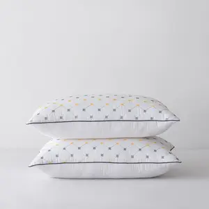 Buy 1 Get 1 Free, 2pcs Soft Velvet Pillows - Comfortable Neck Support, Slow Rebound Fluffy Pillows for Side, Back & Stomach Sleepers, 28x 17Inches, Washable Moisture-Wicking Microfiber Fabric, Design in White, All-Season Bedroom & Living Room Decor