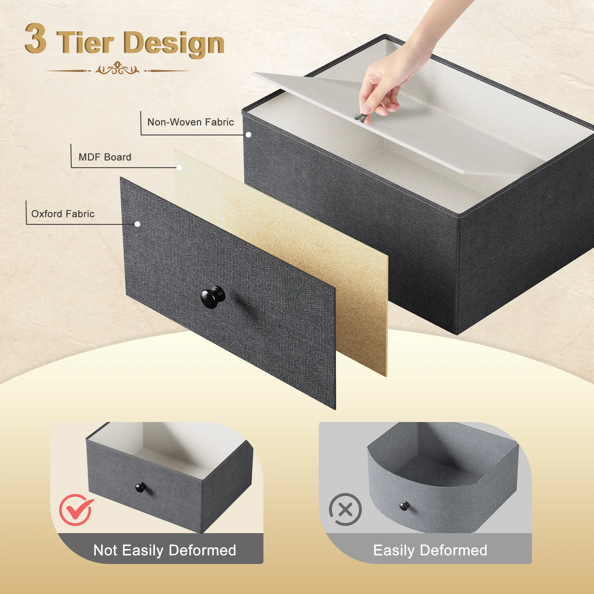 12 Drawers-Gray