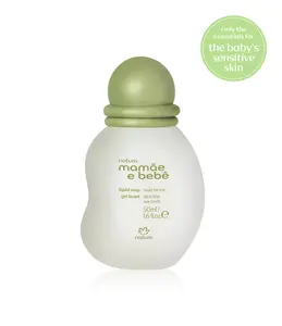 Natura Mom & Baby Head to Toe Body Wash Gentle Vegan Tear-Free Formula for Sensitive Skin & Hair 6.7 fl oz Multipurpose Baby Wash and Shampoo