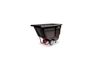 RUBBERMAID FG131500BLA Tilt Truck,Standard,1 cu. yd.,Black