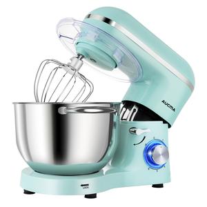 Aucma 6.5QT Stand Mixer with Upgraded Motor | 6-Speed Tilt-Head Electric Food Mixer with Stainless Steel Bowl Dough Hook Whisk & Beater for Baking & Mixing Kitchen Appliances