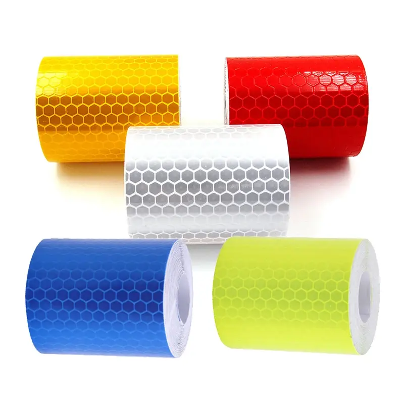 2026 Car Reflective Tape Auto Safety Warning Sticker Reflector Protective Tape Strip Film for Trucks Auto Motorcycle Stickers 2026 For your cars décor