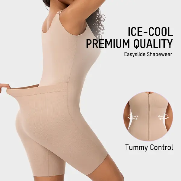 SHECURVE CoolHive Easyslide Shapewear Cooling Breathable Fabric Tummy Control Butt Lifter Faja Back Pull Down Breathable Body Shaper for Women Summer Outfits Postpartum Minimalist Womenswear #SummerVibes