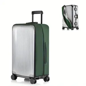 Transparent PVC Suitcase Cover, No Need to Remove Transparent Luggage Protective Cover, Waterproof Travel Parcel Luggage Hardside Luggage Upgrade Zipper Transparent PVC Suitcase Cover, Need Transparent Luggage Protective Cover