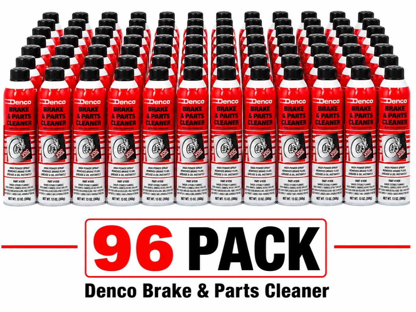 #1930 Denco Brake & Parts Cleaner - 13 OZ Cans - 96 Pack