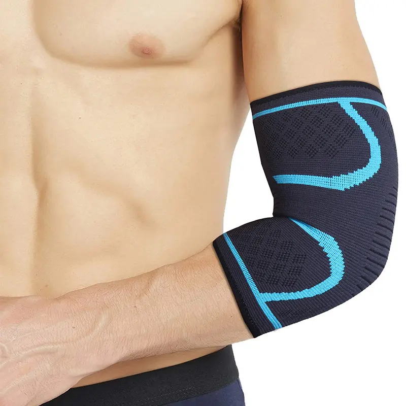 Sports elbow pads for men and women, extended length, sweat-wicking knitted nylon elbow pads, breathable and warm four-way stretch sports protective gear for basketball, Basketball Accessories, Elbow Guard, Elbow Sleeve