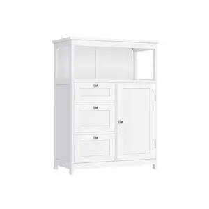 【Deals For You】VASAGLE Bathroom Floor Storage Cabinet White 【Deals For You】VASAGLE Bathroom Floor Storage Cabinet White