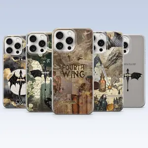 4th Wing Phone Case Fantasy Romance Book Cover for iPhone 11, 12, 13, 14, 15, 16, 17 & more – check our available sizes