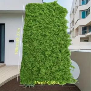 1 roll Artificial Moss Carpet, Simulated Moss Mat, Fake Moss, Artificial Plants, Can Be Cut, Easy to Maintain, Suitable for Indoor/Outdoor Decoration, Wedding, Garden, Roof, Wall, Party, etc