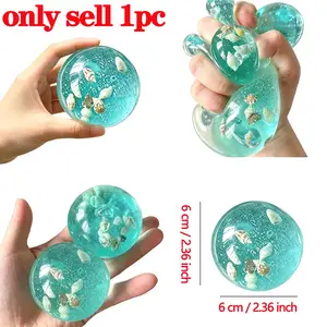 Circular Ocean Cartoon Stress Relief Toy Realistic Squishy Fidget Toy Unisex Design Infinite Pressure Release Fun Decoration