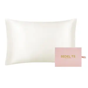 Bedelite 100% Pure Mulberry Silk Pillowcase - Summervibes Beauty Sleep Gift, Improve Your Hair & Skin - 22 Momme & 6A Grade Fibers - Cooling Silk Pillow Cover with Hidden Zipper, 1pc Mother's Day gift