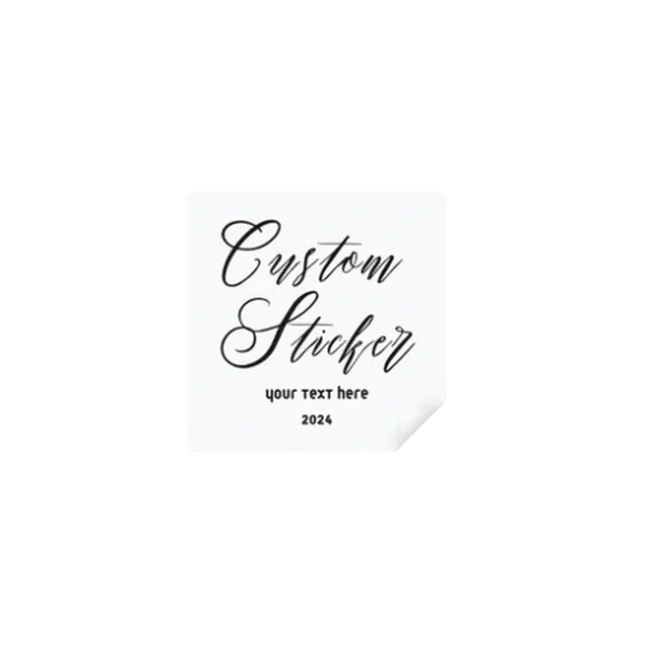 Custom Personalized Sticker Labels - Text, Logo or Image | Clear Vinyl, Glossy White or Matte White Vinyl