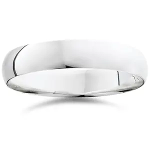 5mm Dome High Polished Wedding Band 950 Platinum