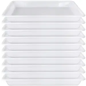 10 Pack Plastic Art Trays,Activity Crafts Tray,Organizer Tray,Serving Tray for Home,School,Kids,DIY Projects,Painting,Beads