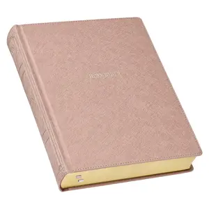 Bible - KJV Holy Bible, Large Print Note-taking Bible, Faux Leather Hardcover - King James Version, Pearlescent Mauve Imitation Leather