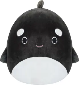 Squishmallows Original 14-Inch Large Kai The Orca Whale - Official Jazwares Plush - Collectible Soft Squishy Stuffed Animal Toy
