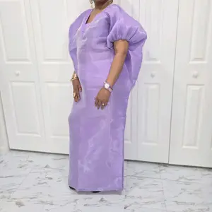 Luxury adjustable Bubu Dress, Metallic Liquid Organza, Fit and Flare Boubou, kaftan,  Rich Auntie Maxi Dress party  Love SleevesStatement Piece Womenswear  Formal Outfit Light Fabric
