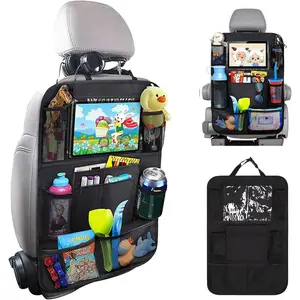 Organizer  Seat with 9 Storage Pockets & 10? Tablet Holder, 1Pack Seat  Cover for  , Kick Mats Protector, Keep   Organized & Tidy, Travel Accessories