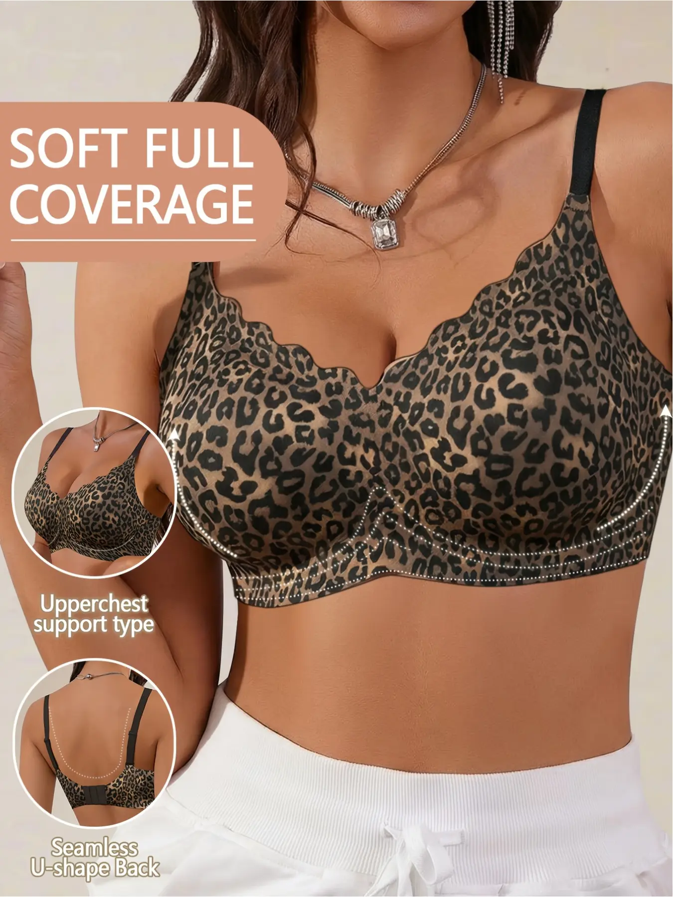 Women's Minimalist Comfortable Seamles Jelly Gel Wirefree Bra With Non-Deachable Padded Bra Wireless Seamless Bra Seamless Design