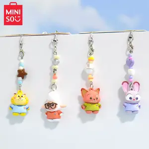 MINISO Zootopia Mini Plush Series "Little Snots" Double-Keychain Cute Hanging Ornament – Compact & Adorable Accessory Perfect for Bags and Backpacks, Ideal as Couple or Girlfriend Matching Gifts, Perfect New Year Gift