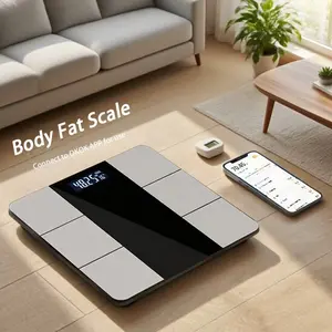 The smart digital bathroom Bluetooth scale, Weighing scale, can weigh 180kg/400lb, in addition to measuring weight, it also analyzes BMI, body fat, body moisture, and other parameters, thanks to Bluetooth connectivity