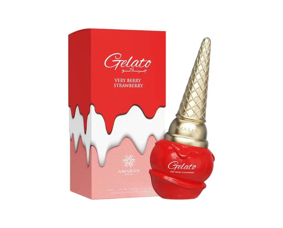 Amaran | Gelato | Very Berry | Unisex Fragrance | 100 ML 3.4 OZ | Eau De Parfum | Strawberry - Cupcake & Whipped Cream