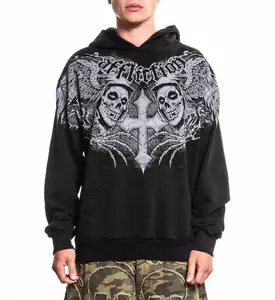 Affliction Men's Pullover Hoodie Misfits Wings