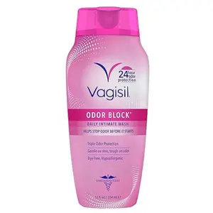 Vagisil Feminine Wash for Intimate Area Hygiene, Odor Block, Gynecologist Tested, Hypoallergenic, 12 oz, (Pack of 1)