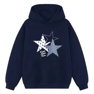 Custom Three Stars Sorority Sweatshirt - Chi Omega Hoodie - Zeta Tau Alpha - Gamma Phi Hoodie - Sorority Star Sweatshirt - Tri Delta Star Sweatshirt Cotton Fabric