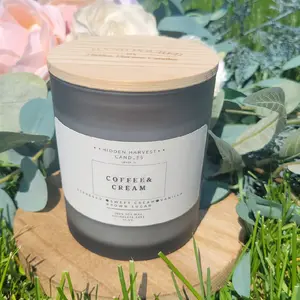 Hidden Harvest Candles Coffee & Cream Scented Candle for Home Decoration - Perfect for Ornaments and Decor