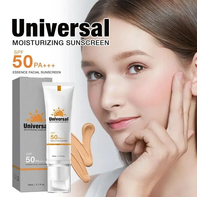 Face Sunscreen Cream - Moisturizing, Tinted, Oil-Control, Long-Lasting Refreshing Sunblock for Female, Male, Non-Greasy Travel-Size Lotion, Facial, Moisturizer, Flawless, Cosmetic