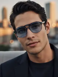 Urban Style High-End Fashion Glasses, Perfect for City Exploration, Essential for Self-Driving Travel Enthusiasts, Trendy Eyewear