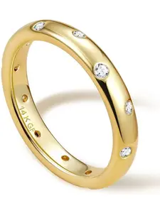 Gold Rings for Women Girls 14K Gold Filled Ring CZ Statement Ring Knuckle Finger Rings Engagement Rings Promise Ring Wedding Band Ring Gold Thumb Rings for Women Ladies Rings Gold Jewellery