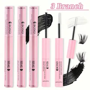 Waterproof Eyelash Glue 2-In-1 Home Use Strong Hold, Liquid Eyelash Adhesive, Makeup, Cosmetic, Non-Toxic, Long-Lasting, Easy Application, Pink, Eyelash Extension Glue