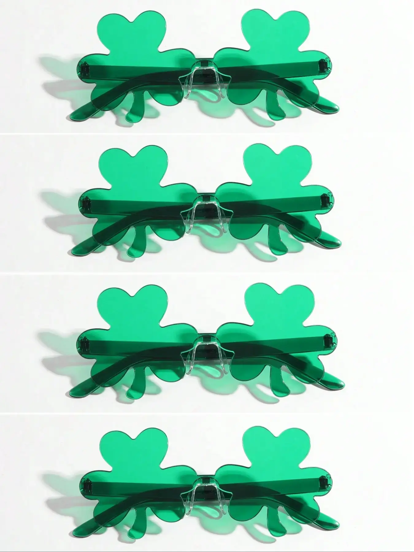 Saint Patrick's Day Shamrock Decorative Glasses Set, Irish Festival Party Accessories, Favor, Fun Festive Eyewear for Celebrations, Supplies, styling complete effortless matching coordinated versatile