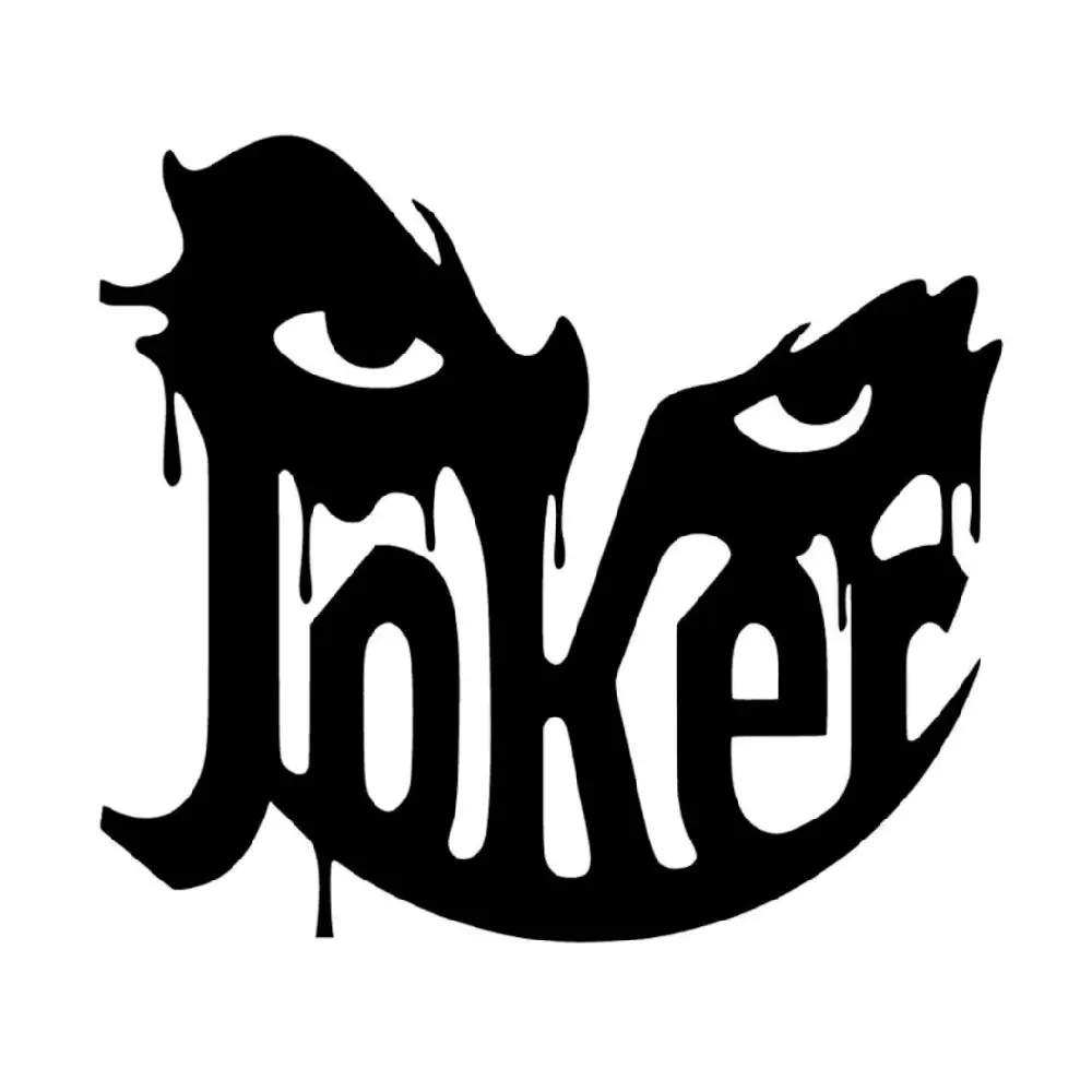 Peeking eyes with "joker" style with eyes decal, Vinyl Window Decal - Universal Car Sticker for Vehicle Windows, Boats, RVs, Office Desks & Laptops - Stylish Car Merch & Car Accessories - All 50 States Available