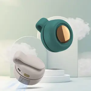 Portable Silent Mini Fan Bladeless, 3-Speed Adjustable Hanging Waist Fan, Phone Cooling & Personal Fan, 360° Rotation, Rechargeable Handheld Turbo Fan for Outdoor Travel, Ideal Gift for Mother's Day