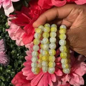 Kizzit- yellow sparkling bracelet(1)