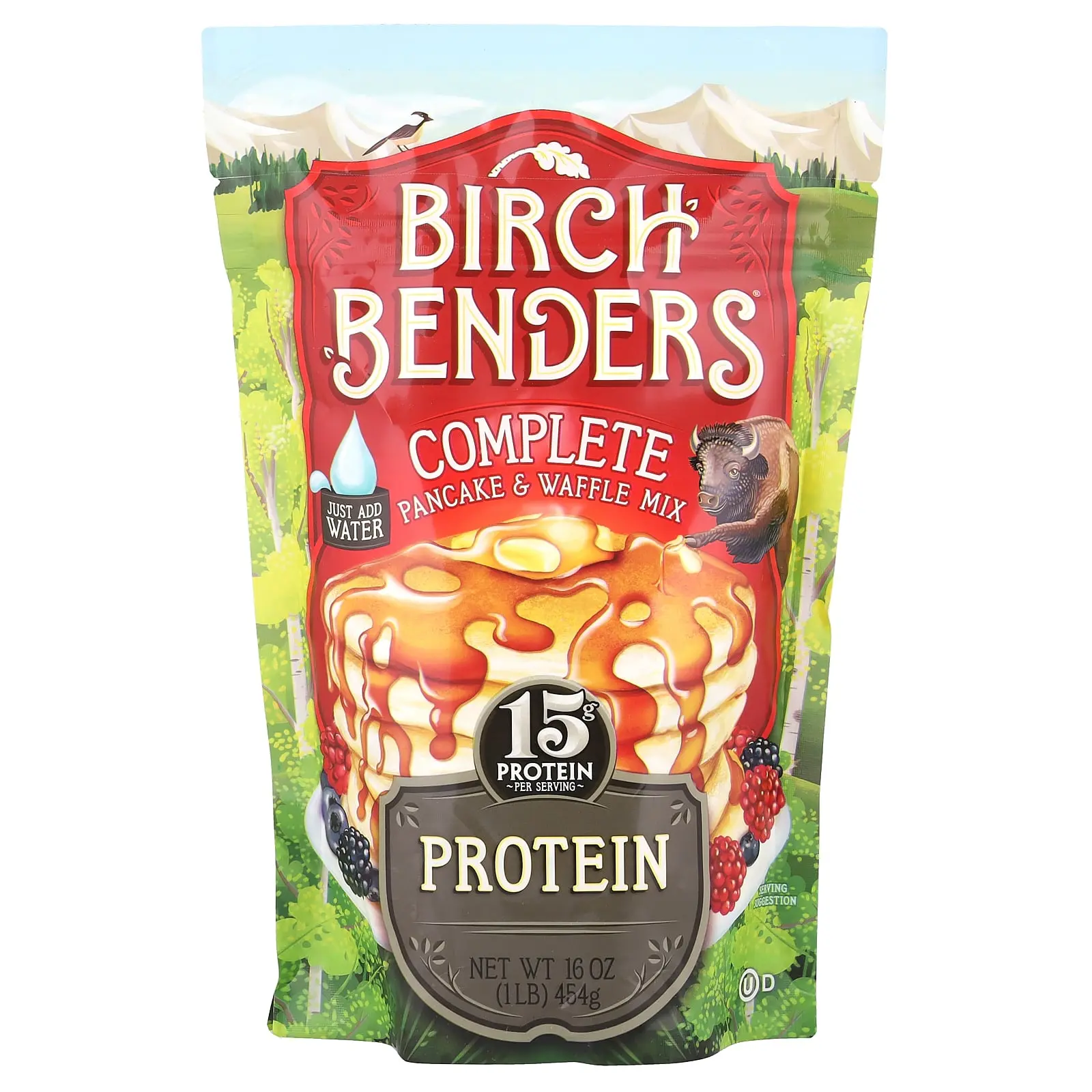 Birch Benders Complete Pancake & Waffle Mix, Protein, 16 oz (454 g)