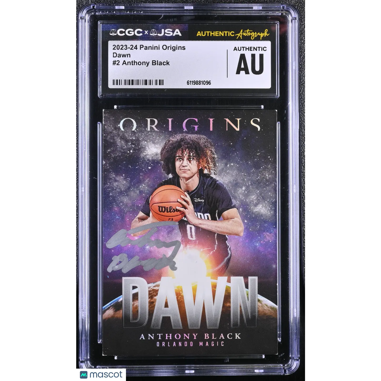 Anthony Black 2023-24 Panini Origins #2 Dawn Signed Card CGC Auth JSA Auto Auth