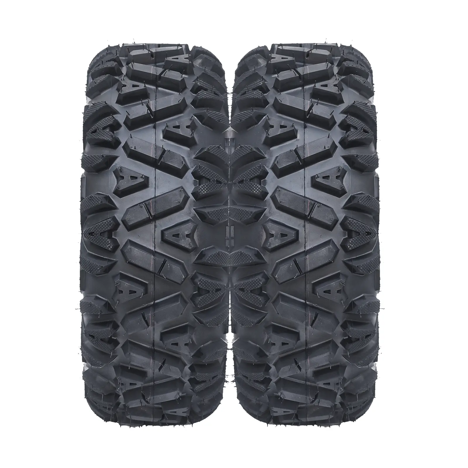 Heavy Duty ATV All Terrain Tubeless Off-Road Tires,6 PR, KNIGHT, Directional Grip for Mud Trail Sand, Replacement Tire for ATV UTV Vehicles, Set of 2