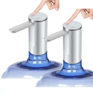 5 Gallon Water Dispenser Pump with LED Digital Display & Quantitative Water Dispensing, Foldable Spout USB Rechargeable Automatic Water Bottle Pump, One Touch Portable Water Jug Pump for Home Kitchen Office Dorm RV Camping