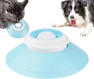 PetLuv Dog Cat Licks Toys for Liquid Food Anxiety Relief Non-Slip Slow Feeder Lick Ball Treat Dispenser for Enrichment Activities