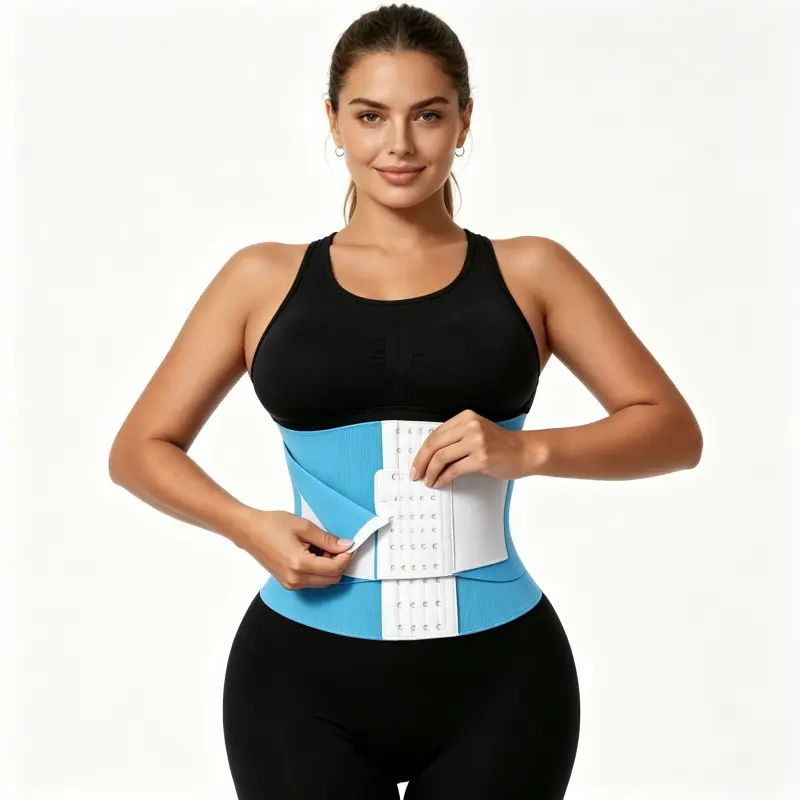 Women's Double Layer Compression Waist Trainer Belt with Multi-Row Adjustable Hooks | Perfect for Fitness Training, Postpartum Recovery & Daily Shapewear