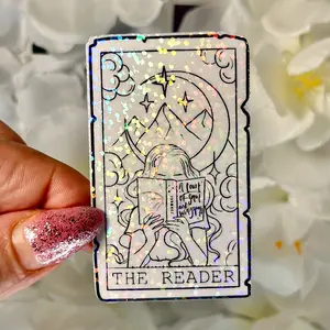 Fantasy Reader Tarot Card Sticker 2.5 inches
