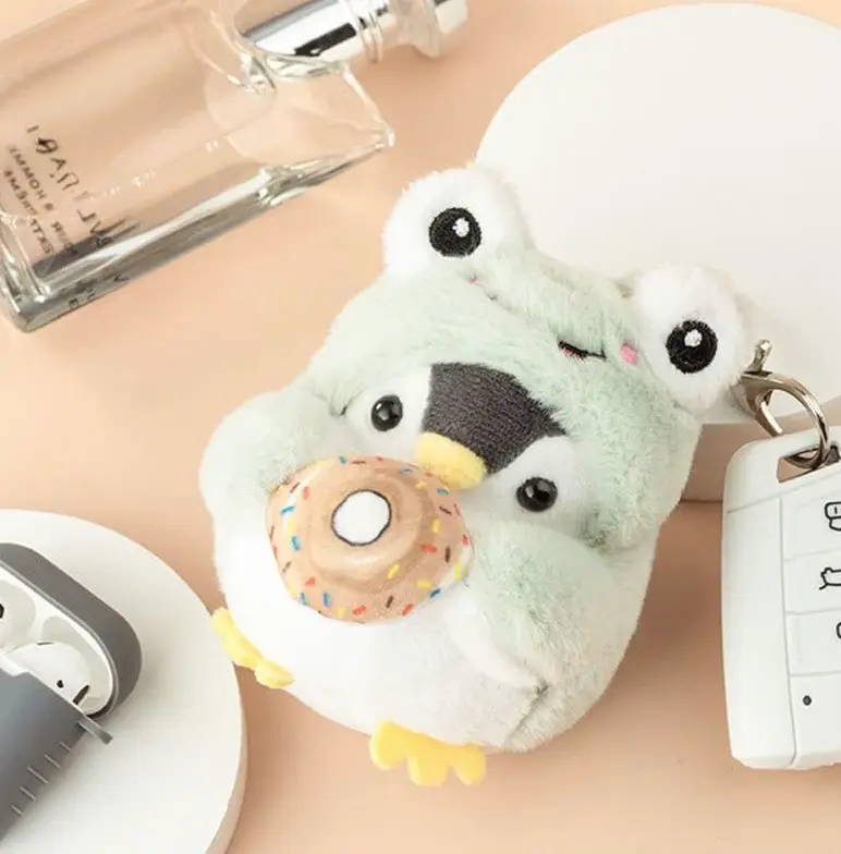 Creative Animal Penguin Pendant Keychain Set - Small Size Unisex Smooth Fashion Accessory, Animals-Themed Gift Idea for Christmas, Handbag & Car Keys, Valentine, Space Saver, Soft Plush, Cute Look, Space Saving, Casual