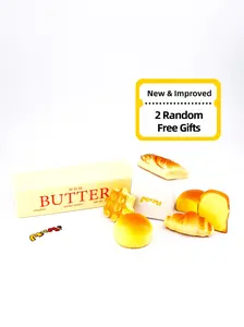 MHM Squishy Series Butter Stick Sticky,Soft, slow bouncing pressure relief simulates sticky food Stress Relieving Accessory