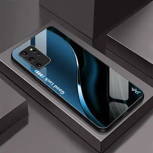 Suitable for [Galaxy S20+] Simple silk gradient glass phone case, affordable, fully shockproof, drop-proof and wear-resistant 995